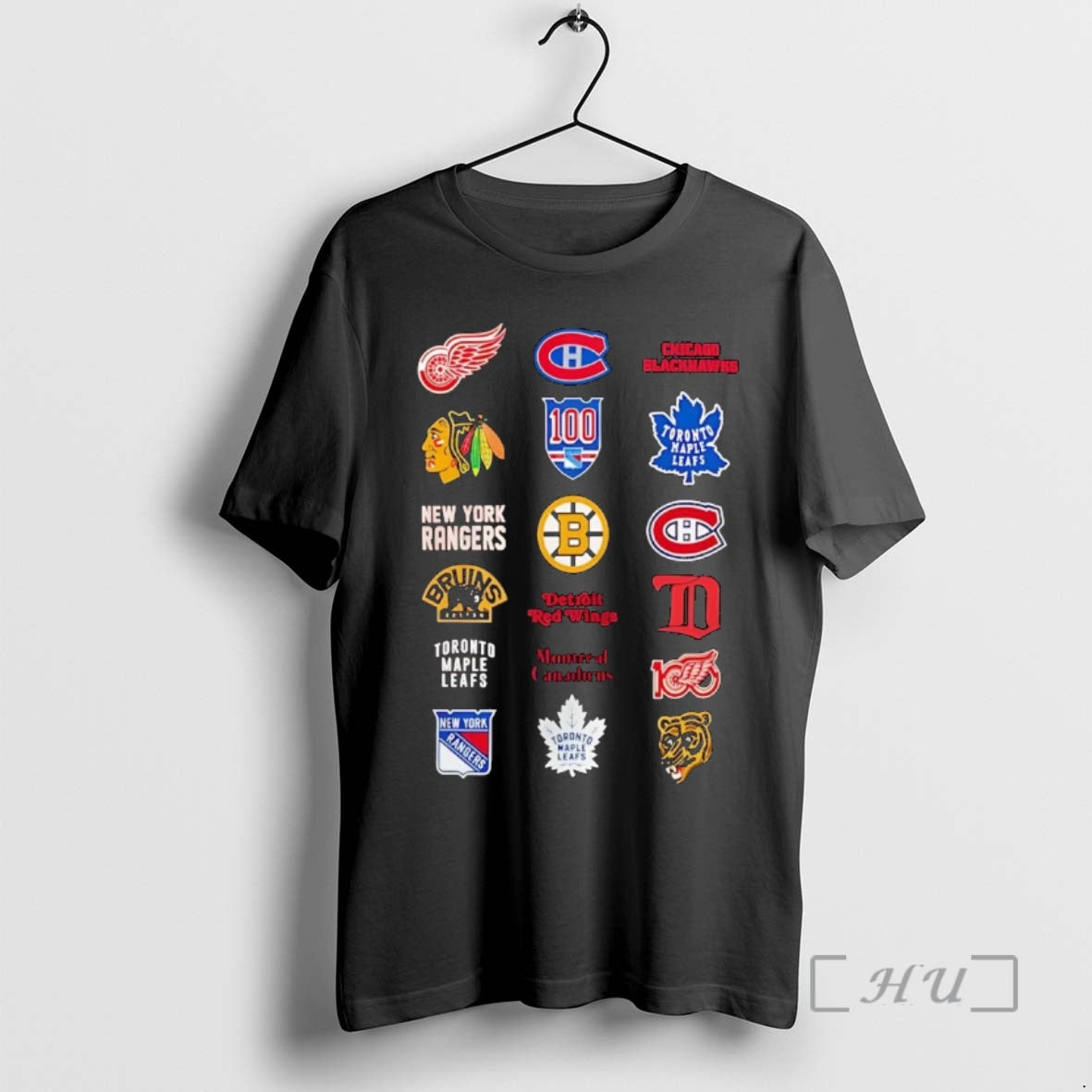 Officials Nhl 6 Starter Teams Logo Collage T-Shirts, Hoodie, Sweatshirt | PureTeeCo.com