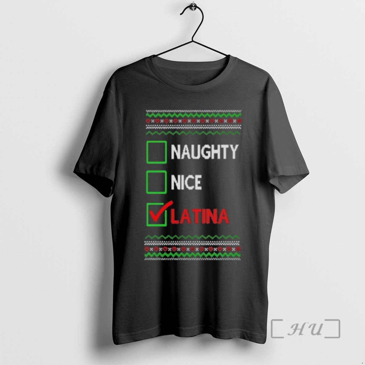 Officials Naughty Nice Latina Ugly Christmas Sweat T-Shirts, Hoodie, Sweatshirt | PureTeeCo.com