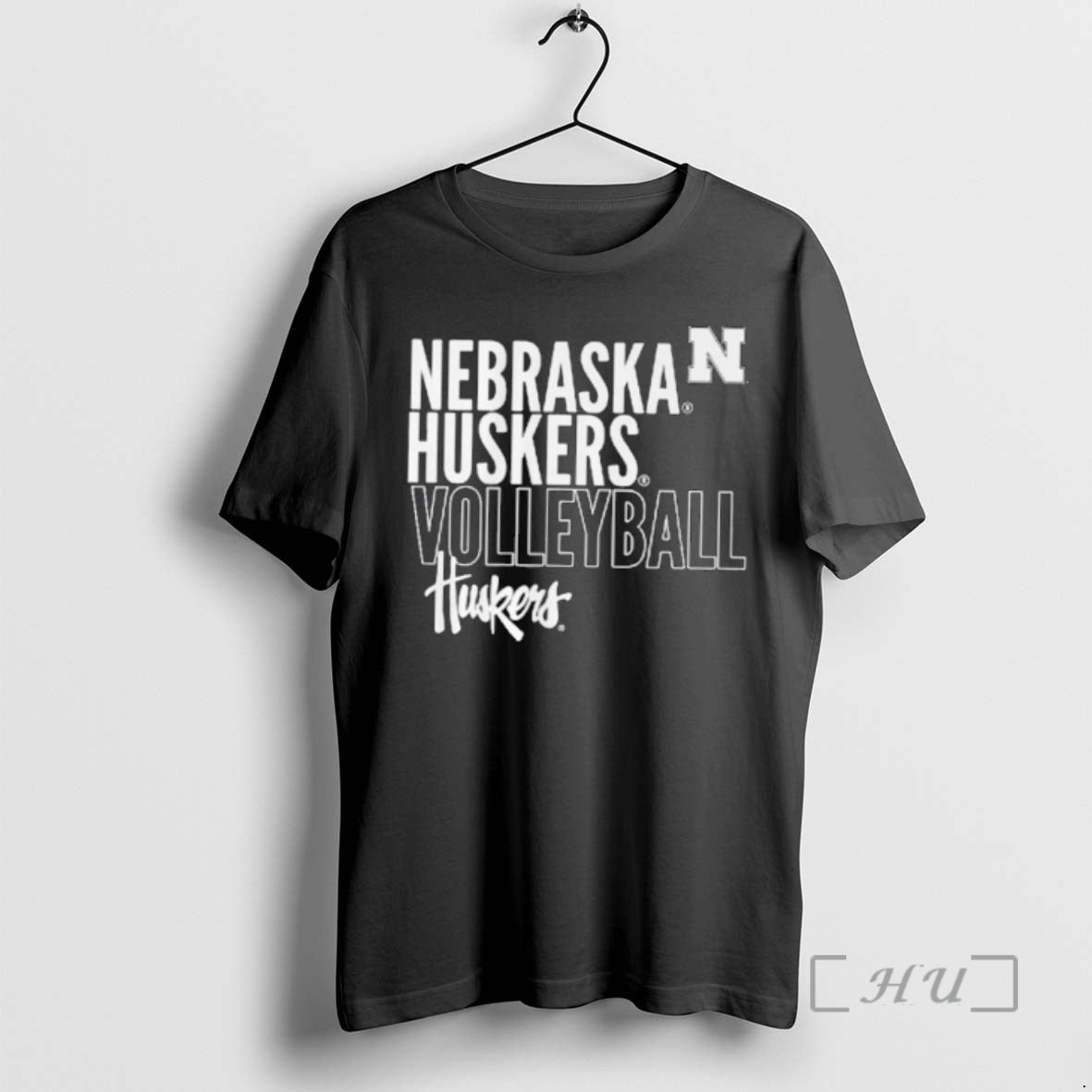 Officials Nebraska Huskiers Volleyball Text Logo T-Shirts, Hoodie, Sweatshirt | PureTeeCo.com
