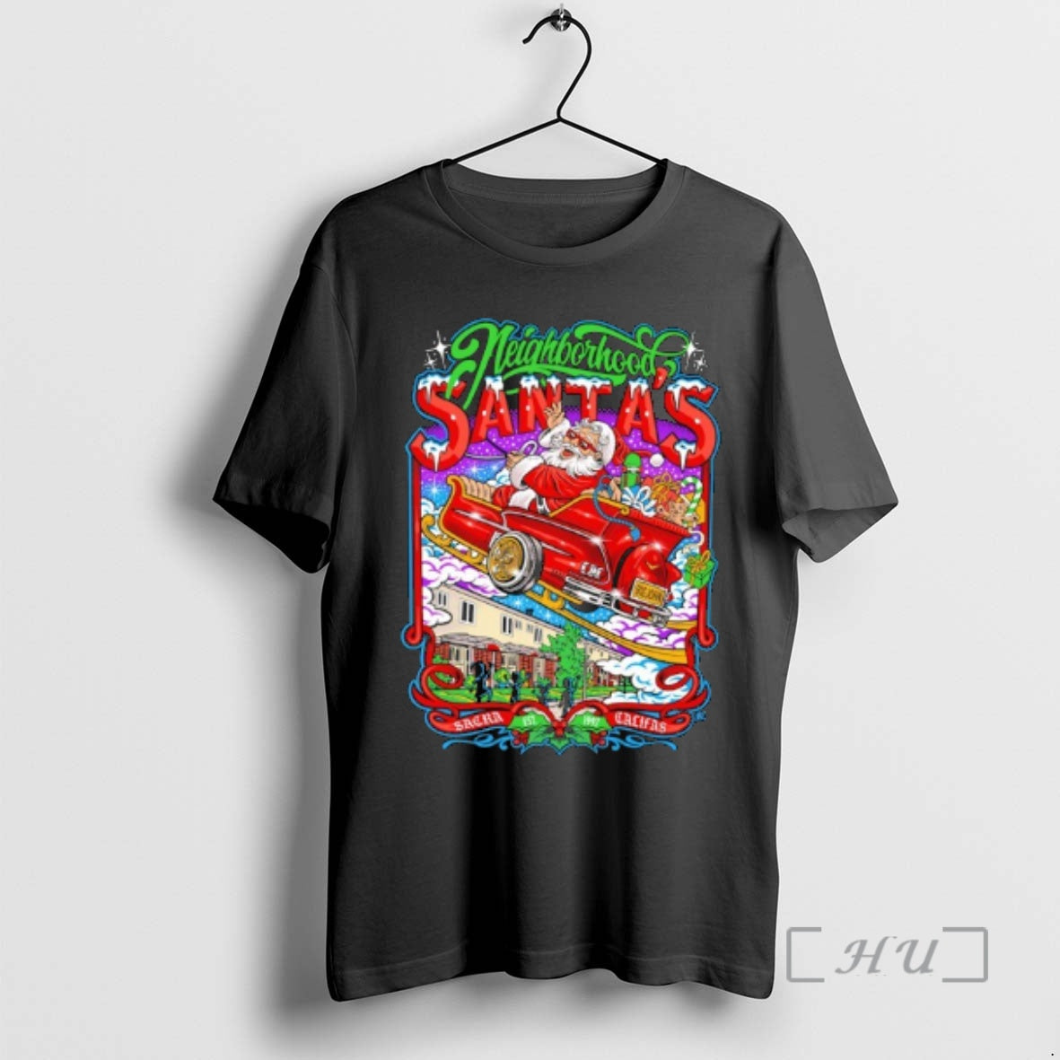 Officials Neighborhood Santas Sacra Califas Est T-Shirts, Hoodie, Sweatshirt | PureTeeCo.com
