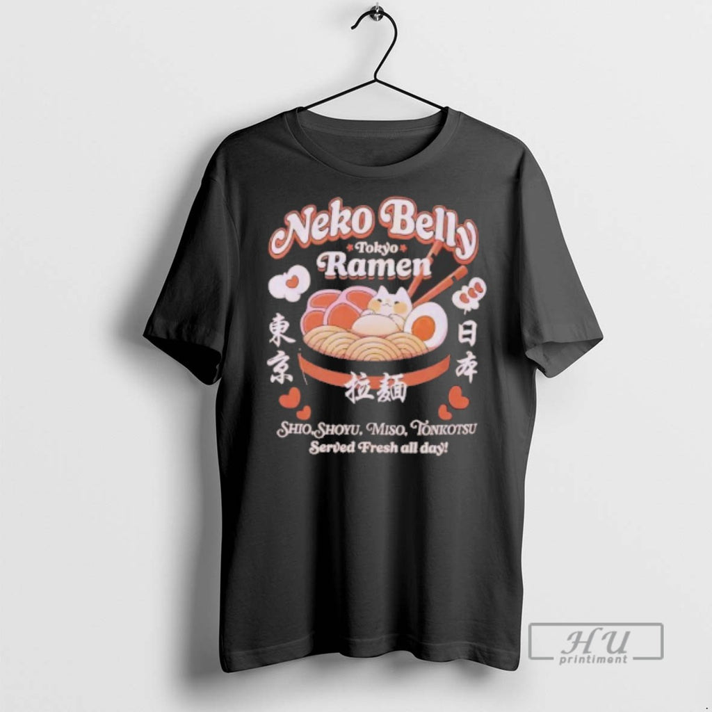 Officials Neko Belly Ramen T Shirt