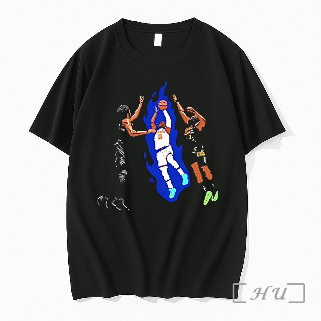 Officials New York 11 Basketball Player Blue Flames