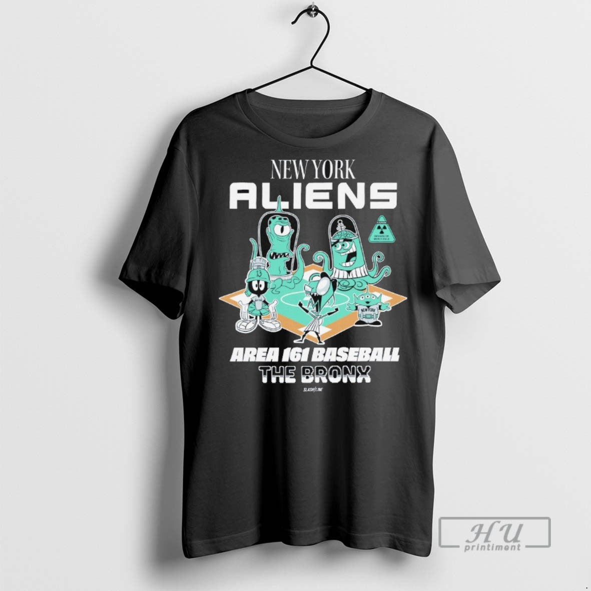 Officials New York Aliens Area 161 Baseball The Bronx T Shirt