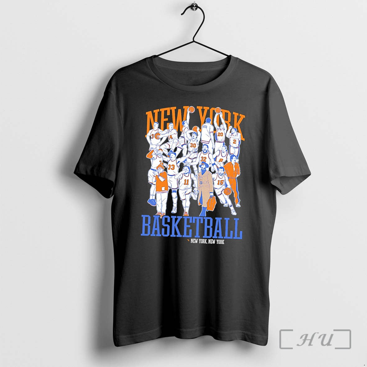 Officials New York Basketball All Team Caricature New York Tee