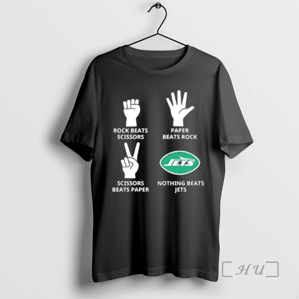 Officials New York Jets Nothing Beats Rock Beats Scissors Paper Beats Rock Scissors Beats Paper T-Shirts, Hoodie, Sweatshirt