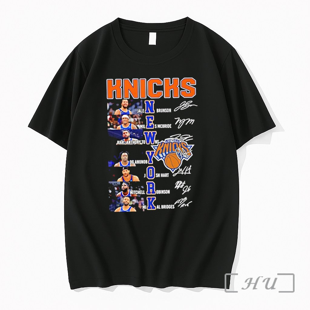 Officials New York Knicks 2026 Eastern Conference Champions Player Moment Signatures Premium T Shirts Sweater