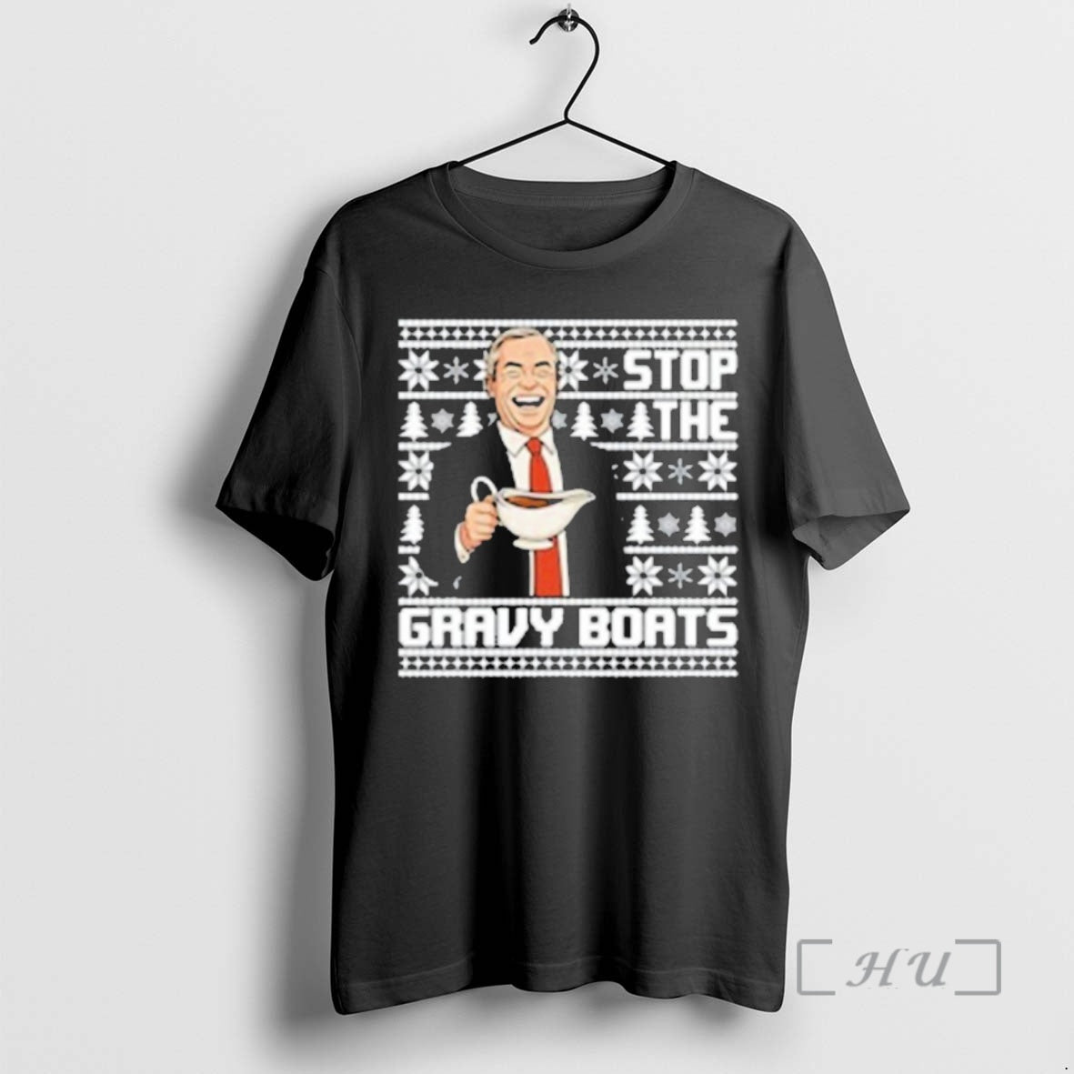 Officials Nigel Farage Stop The Gravy Boats Ugly Christmas T-Shirts, Hoodie, Sweatshirt | PureTeeCo.com