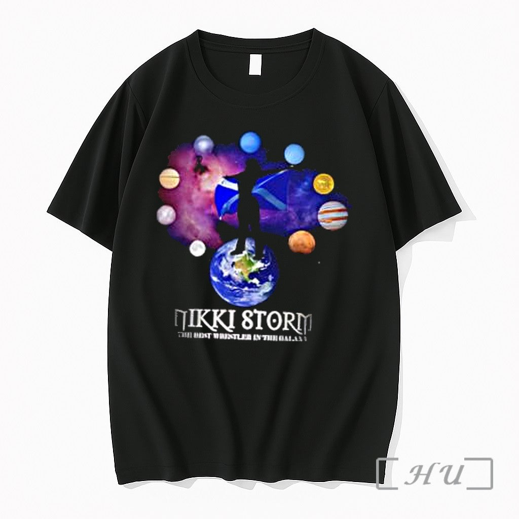 Officials Nikki Stormthe Best Wrestler In The Galaxy Scottish Flag Planets Space Premium T Shirts
