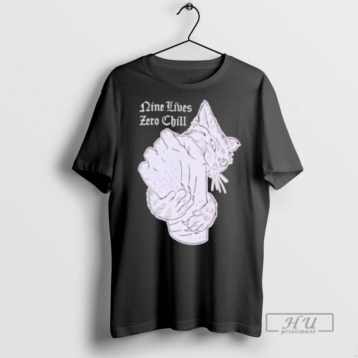 Officials Nine Lives Zero Chill Cat T Shirt