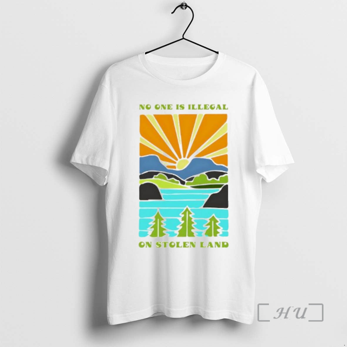 Officials No One Is Illegal On Stolen Land Graphic T-Shirts, Hoodie, Sweatshirt | PureTeeCo.com