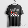 Officials North London Rises Football Champions Arsenal Fc Abbey Road Victory Parade Premium T Shirts