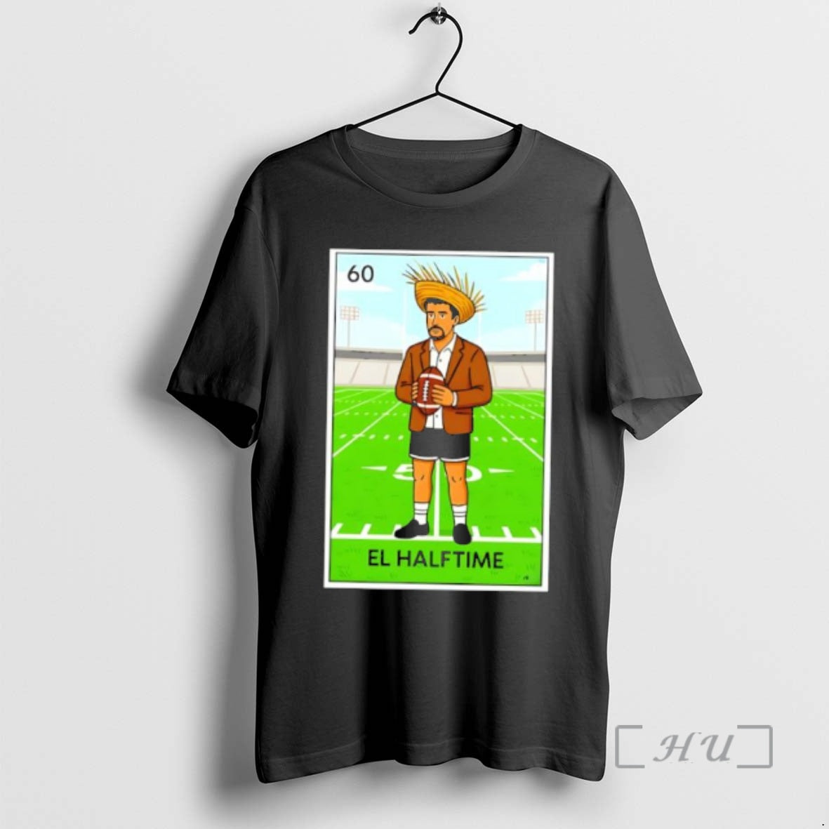 Officials Number 60 El Halftime Loteria Card Style Mexican Footballer Character Premium T Shirts Sweater Hoodie, Sweatshirt