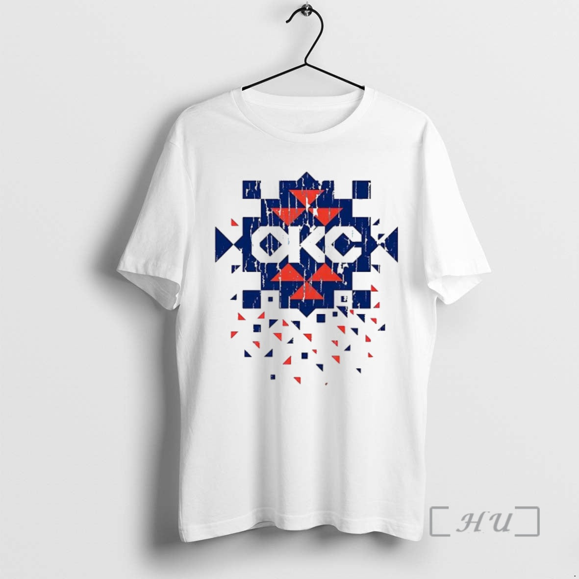Officials Okc Thunder Diamond Pattern Native T-Shirts, Hoodie, Sweatshirt | PureTeeCo.com