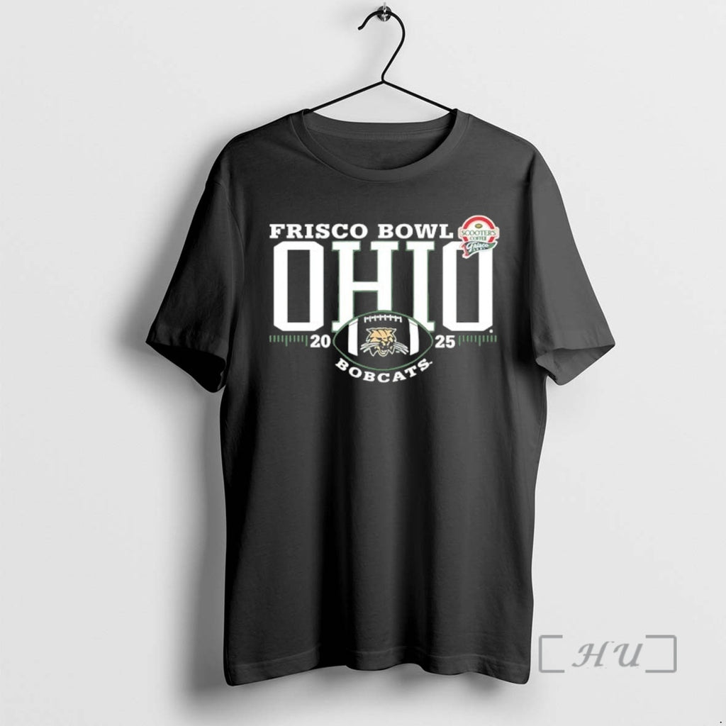 Officials Ohio Bobcats 2025 Frisco Bowl Logo T-Shirts, Hoodie, Sweatshirt | PureTeeCo.com