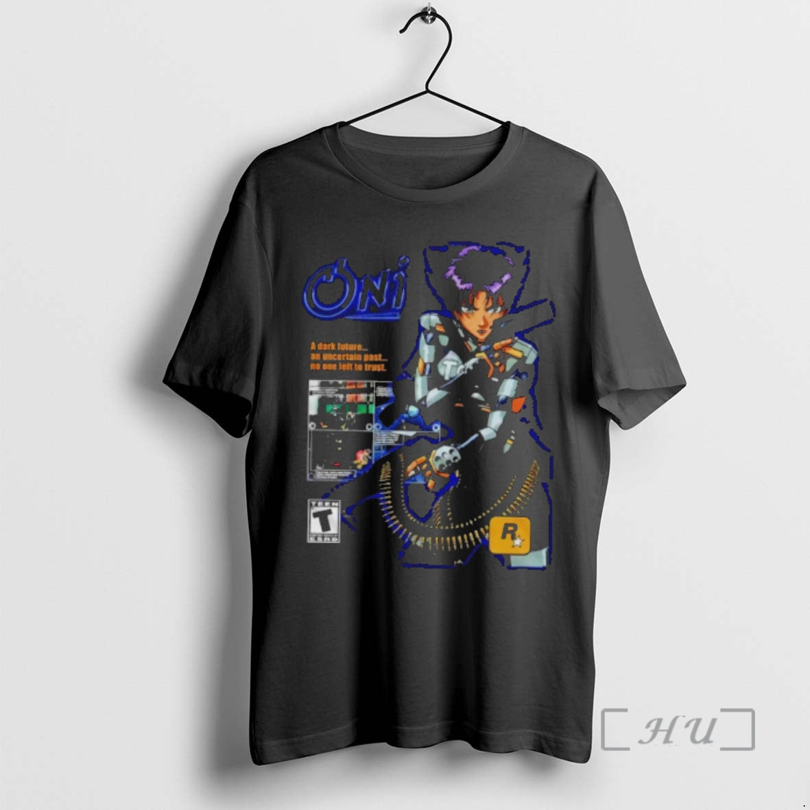 Officials Oni A Dark Future An Uncertain Past No One Left To Trust Premium T-Shirts, Hoodie, Sweatshirt | PureTeeCo.com