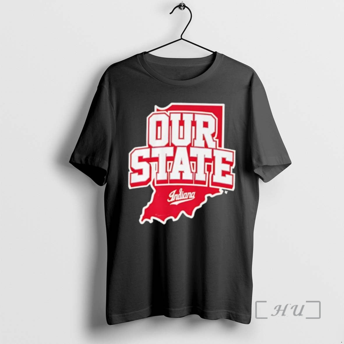 Officials Our State Indiana Red Map Graphic College Sports T-Shirts, Hoodie, Sweatshirt | PureTeeCo.com