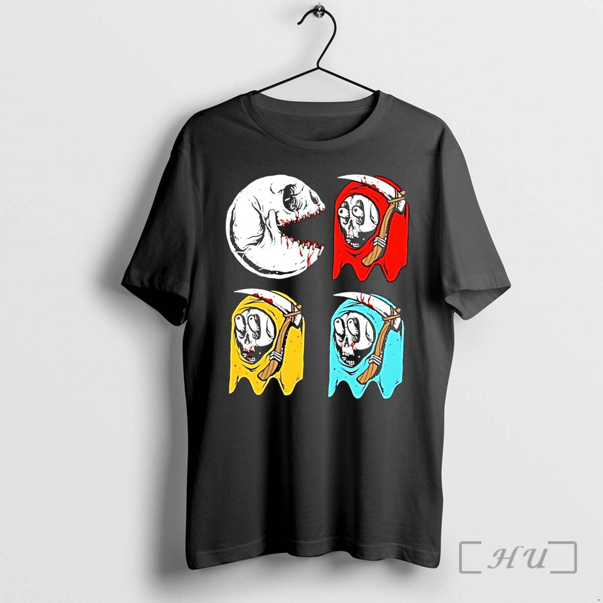 Officials Pac Man Skeleton Skull Ghost Grim Reaper Black