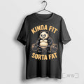 Officials Panda Workout Kinda Fit Sorta Fat T-Shirts, Hoodie, Sweatshirt | PureTeeCo.com