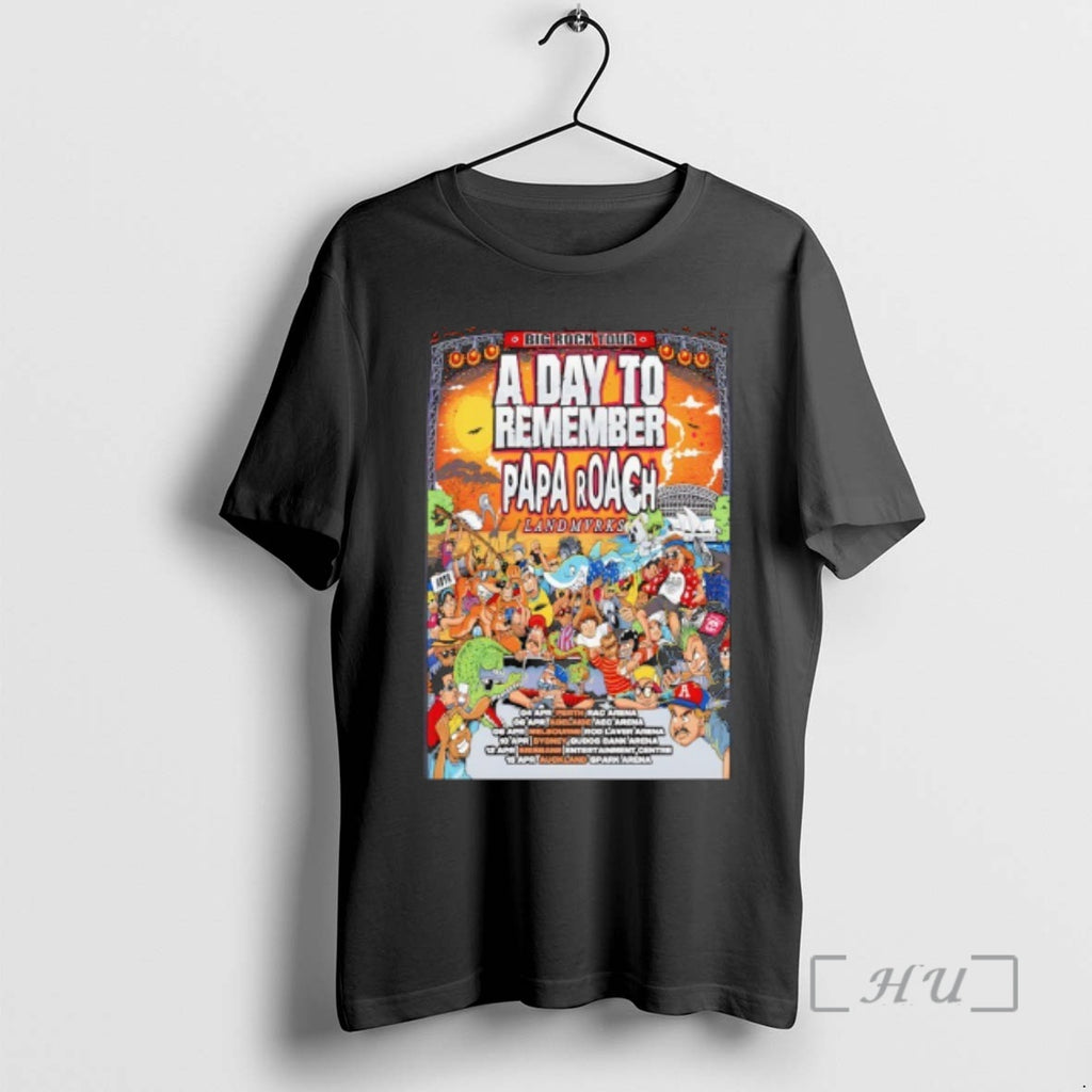 Officials Papa Roach Big Rock 2026 Tour T-Shirts, Hoodie, Sweatshirt | PureTeeCo.com