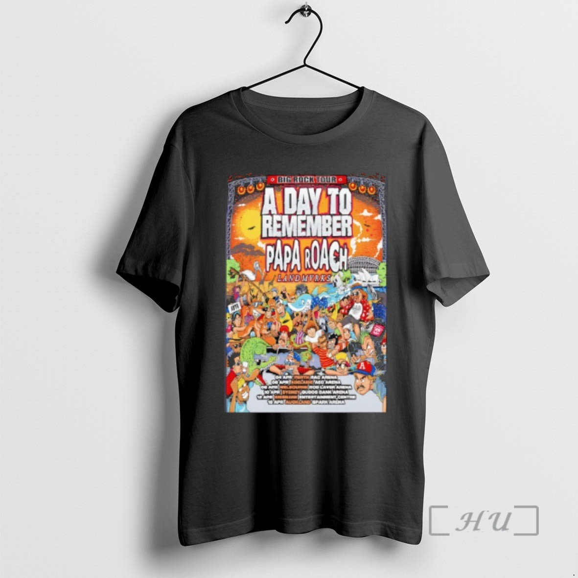 Officials Papa Roach Big Rock 2026 Tour T-Shirts, Hoodie, Sweatshirt | PureTeeCo.com