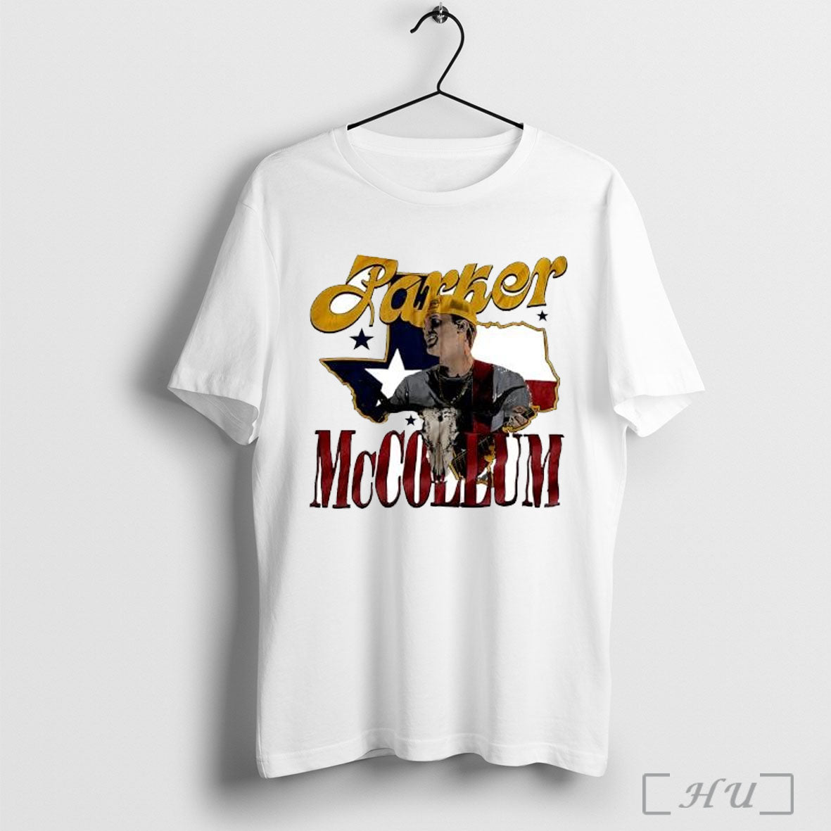 Officials Parker Mccollum Country Singer Musician Texas Bull Skull Concert Tour T Shirt
