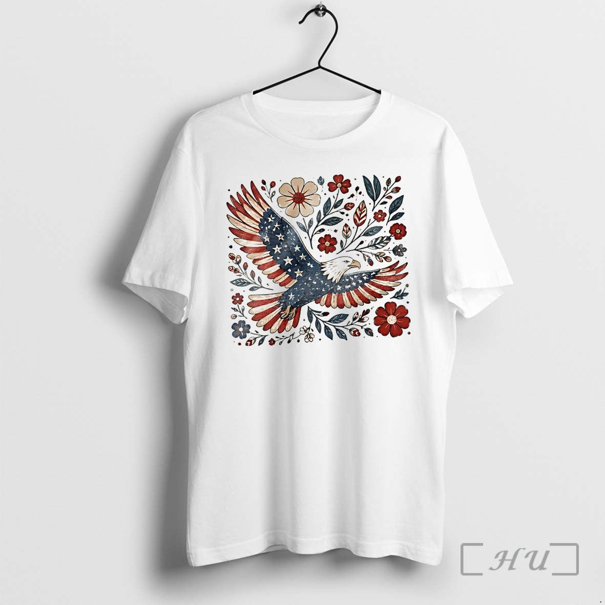 Officials Patriotic Eagle America Graphic Floral 4th July 250th Year