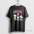 Officials Peanuts Chracters Flag With Chicago Cubs Royal T-Shirts, Hoodie, Sweatshirt | PureTeeCo.com