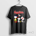 Officials Peanuts Chracters Flag With Cleveland Guardians T-Shirts, Hoodie, Sweatshirt | PureTeeCo.com