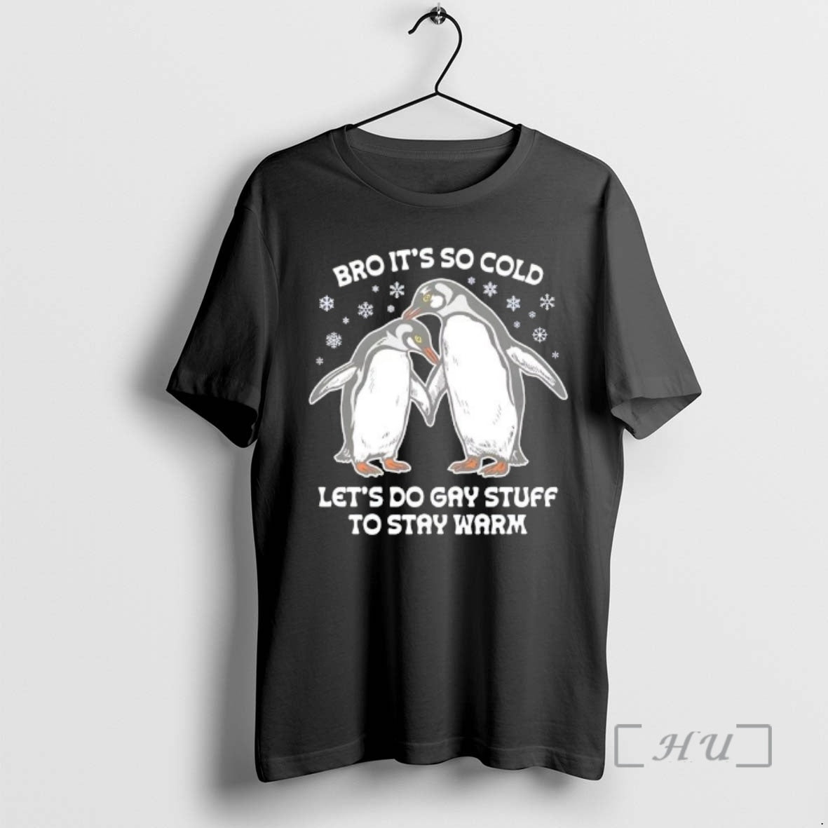 Officials Penguins Bro Its So Cold Lets Do Gay Stuff To Stay Warm Premium T-Shirts, Hoodie, Sweatshirt | PureTeeCo.com