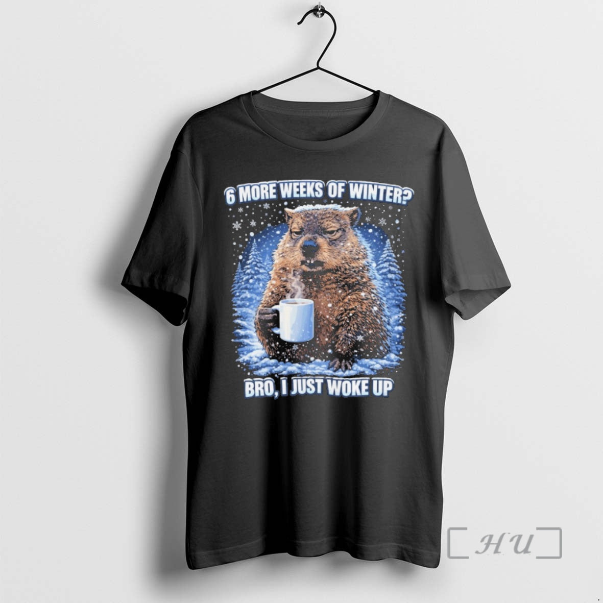 Officials Phil Groundhog 6 More Weeks Of Winter Bro I Just Woke Up Premium T-Shirts, Hoodie, Sweatshirt | PureTeeCo.com