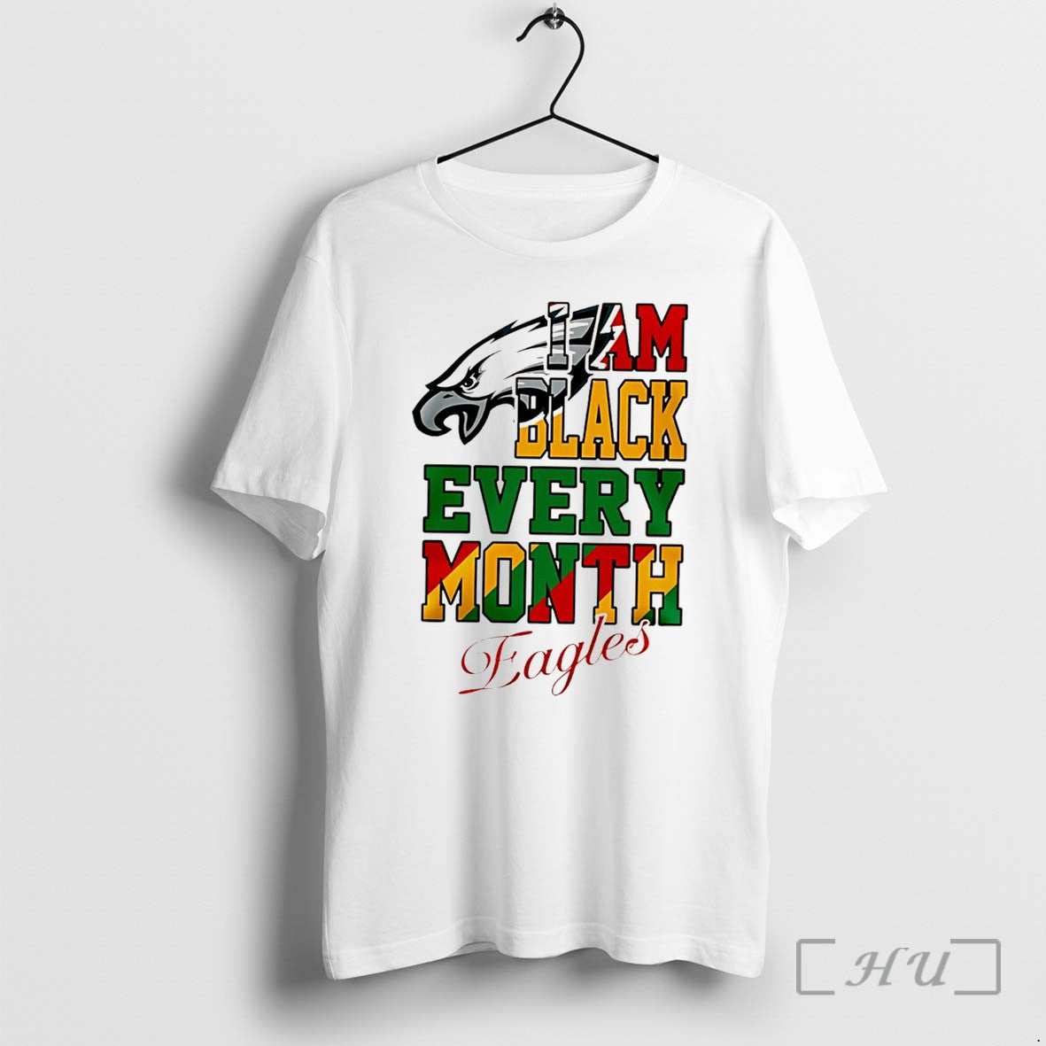 Officials Philadelphia Eagles I Am Black Every Month Juneteenth Logo Tee Premium T Shirts Sweater