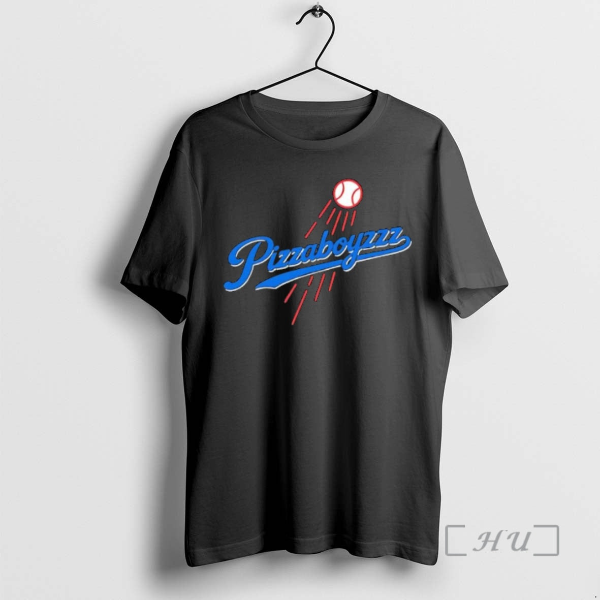 Officials Pizza Boyzzz Blue Script Baseball Logo T-Shirts, Hoodie, Sweatshirt | PureTeeCo.com