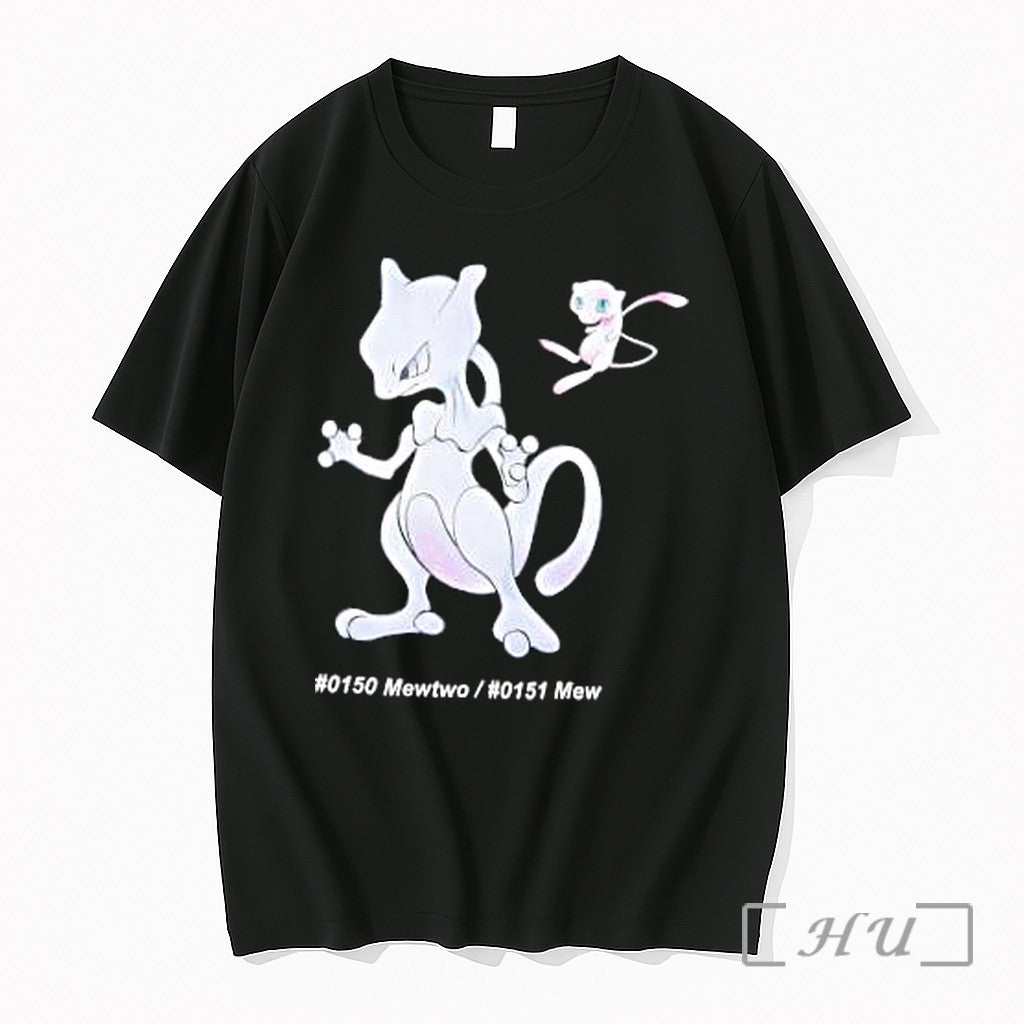 Officials Pokemon Mewtwo Mew 0150 0151 Premium T Shirts Sweater Hoodie Jpg