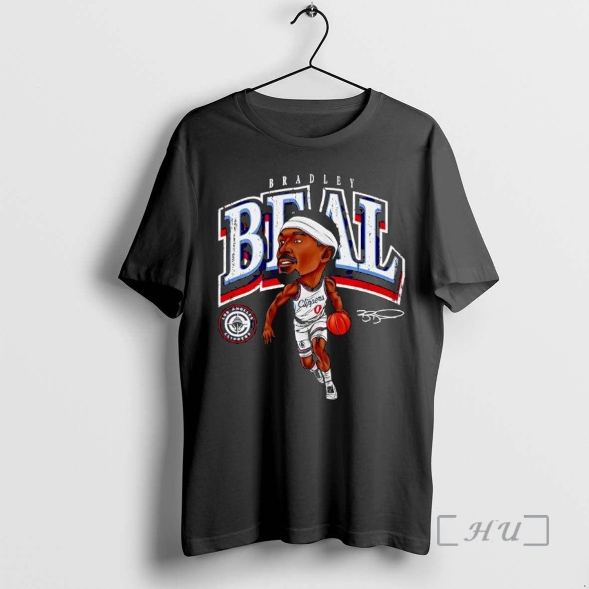 Officials Premium Bradley Beal Los Angeles Clippers Signature Caricature T-Shirts, Hoodie, Sweatshirt | PureTeeCo.com