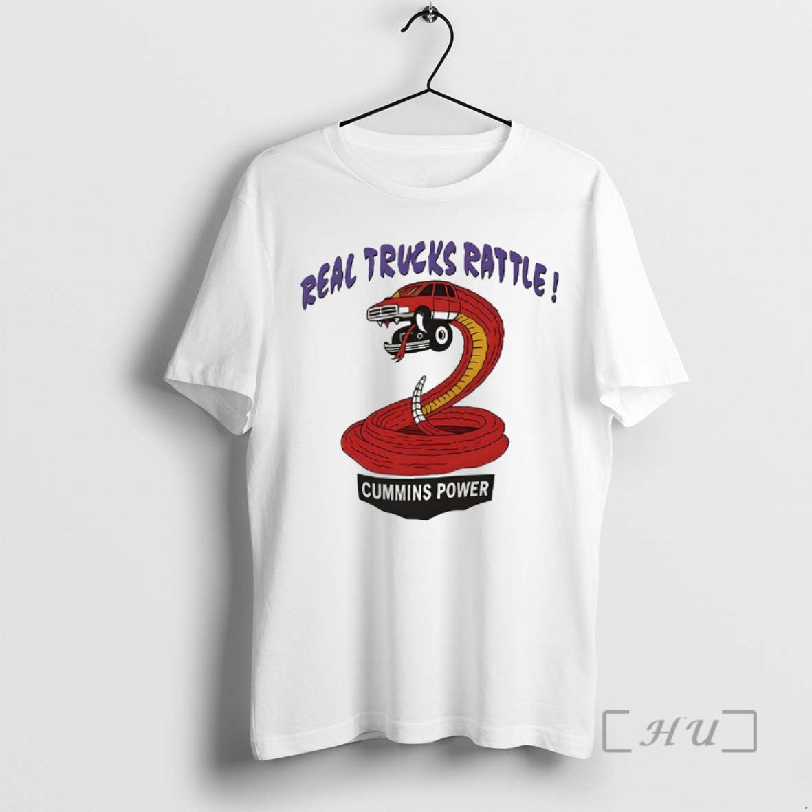 Officials Real Trucks Rattle Cummins Power Rattlesnake Truck T-Shirts, Hoodie, Sweatshirt | PureTeeCo.com
