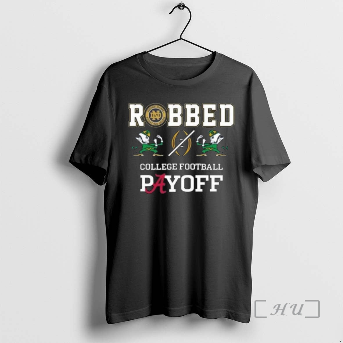 Officials Robbed College Football Playoff Notre Dame Fighting Irish 2025 T-Shirts, Hoodie, Sweatshirt | PureTeeCo.com