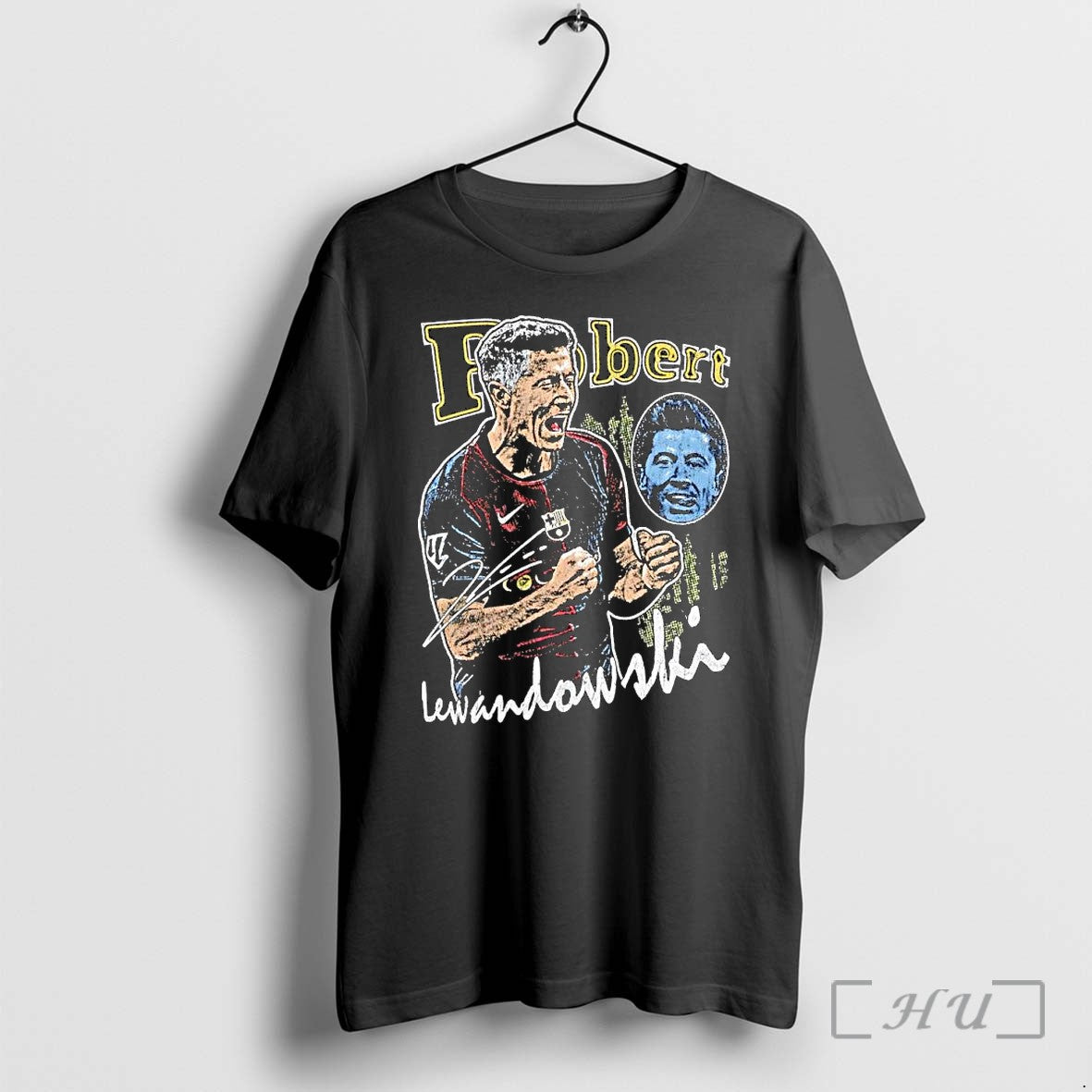 Officials Robert Lewandowski Fc Barcelona La Liga Champions 2026 90s Graphic Premium T Shirts Sweater