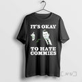Officials Ronald Reagan Middle Finger Its Okay To Hate Commies T-Shirts, Hoodie, Sweatshirt | PureTeeCo.com