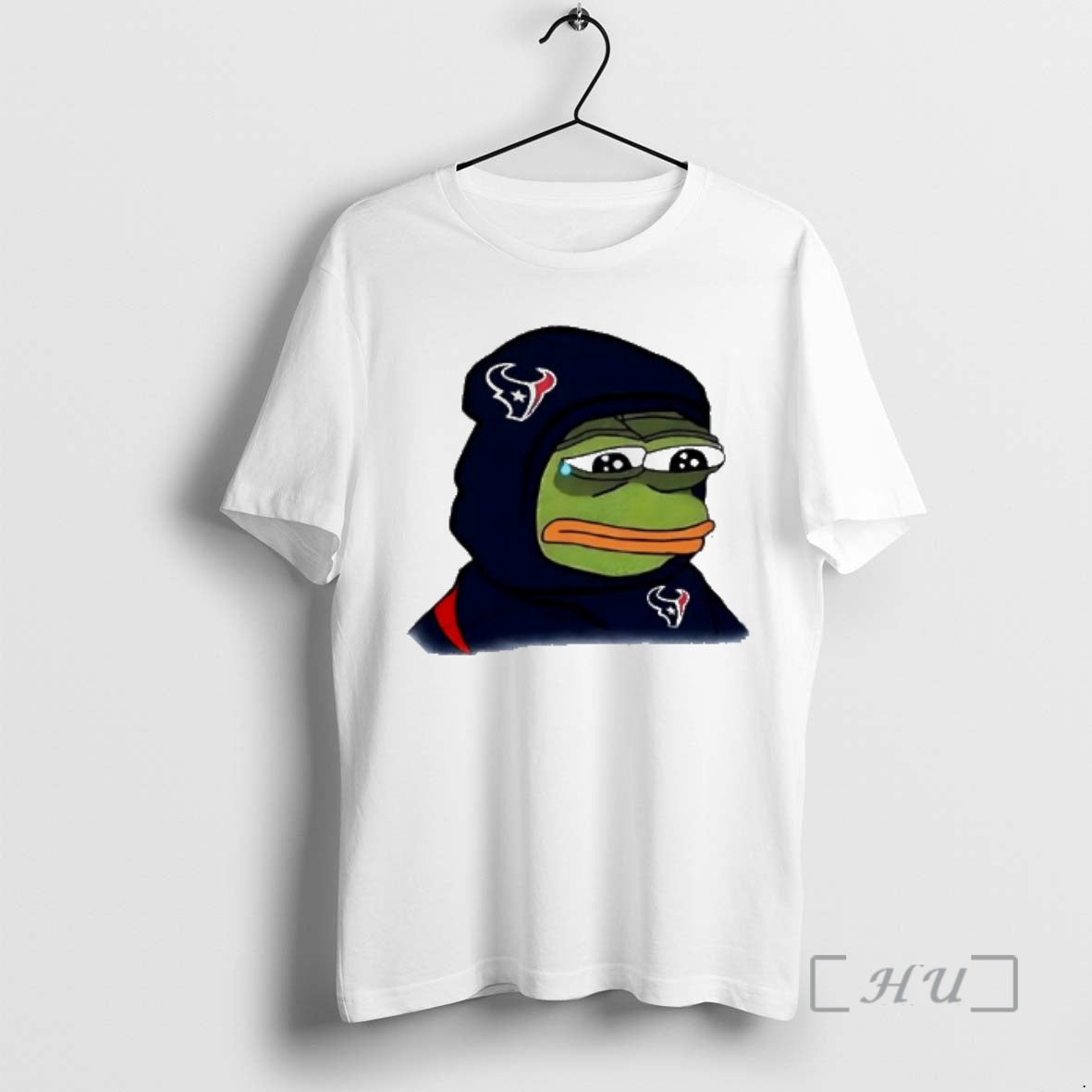 Officials Sad Pepe The Frog Wearing Houston Texans Logo T-Shirts, Hoodie, Sweatshirt | PureTeeCo.com