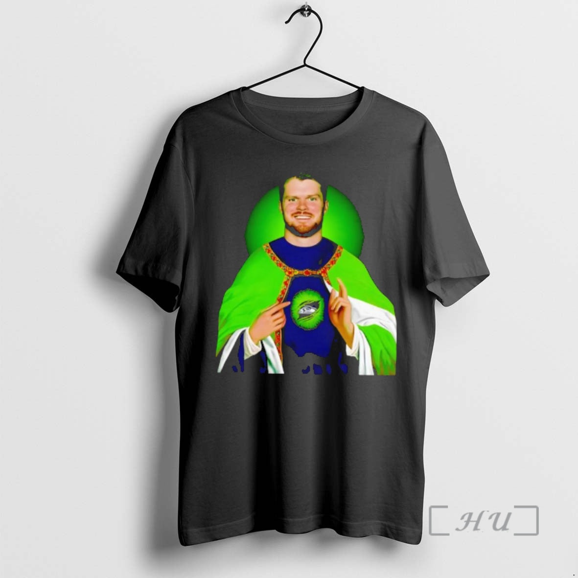 Officials Saint Sam Darnold Seattle Football Religious Icon Sacred Heart T-Shirts, Hoodie, Sweatshirt | PureTeeCo.com