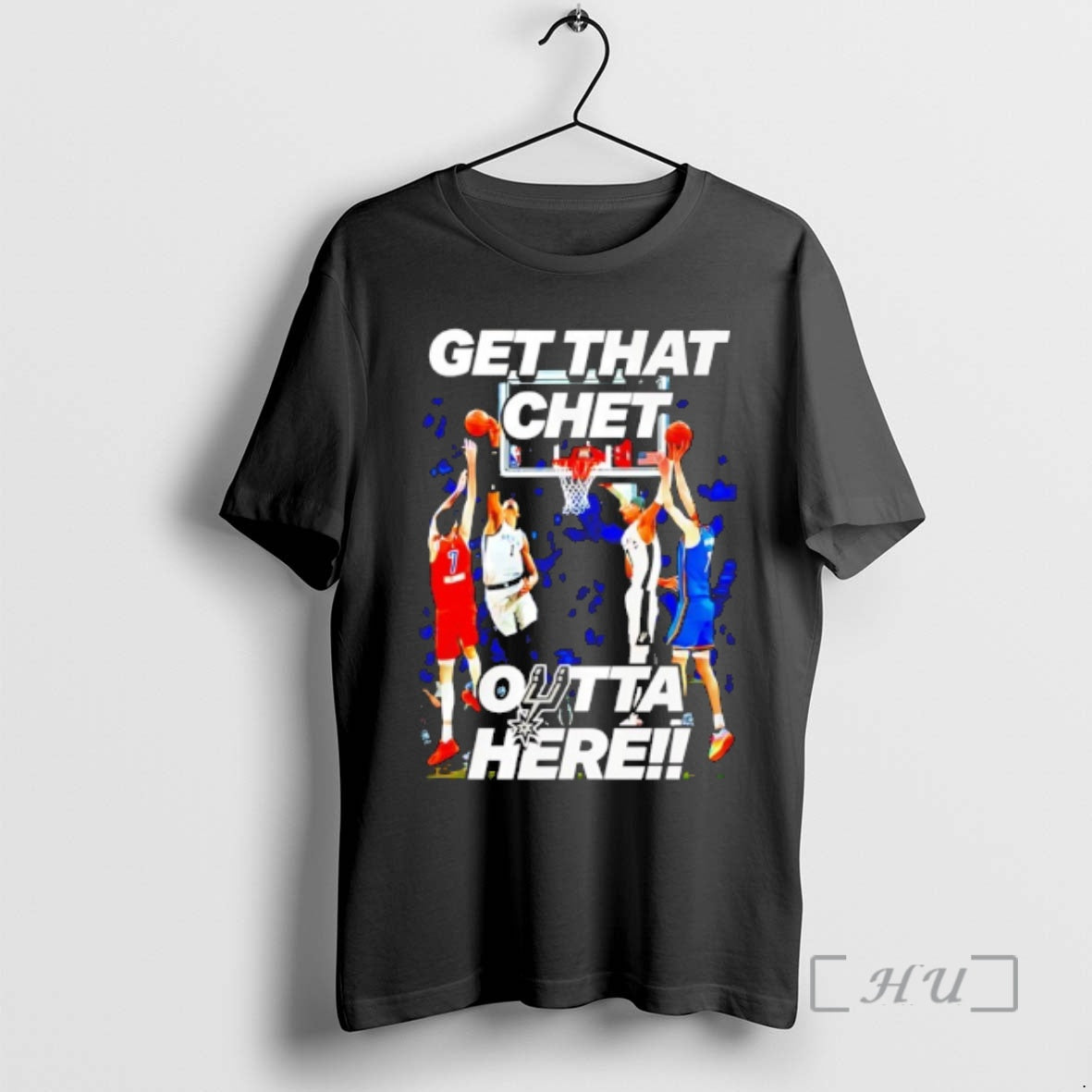 Officials San Antonio Spurs Get That Chet Outta Here T-Shirts, Hoodie, Sweatshirt | PureTeeCo.com