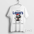 Officials Santa Light Cat I Work At Lowes Its Fine Everything Is Fine Premium T-Shirts, Hoodie, Sweatshirt | PureTeeCo.com