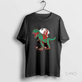 Officials Santa Rides A T Rex Jurassic Christmas Circle Black T-Shirts, Hoodie, Sweatshirt | PureTeeCo.com