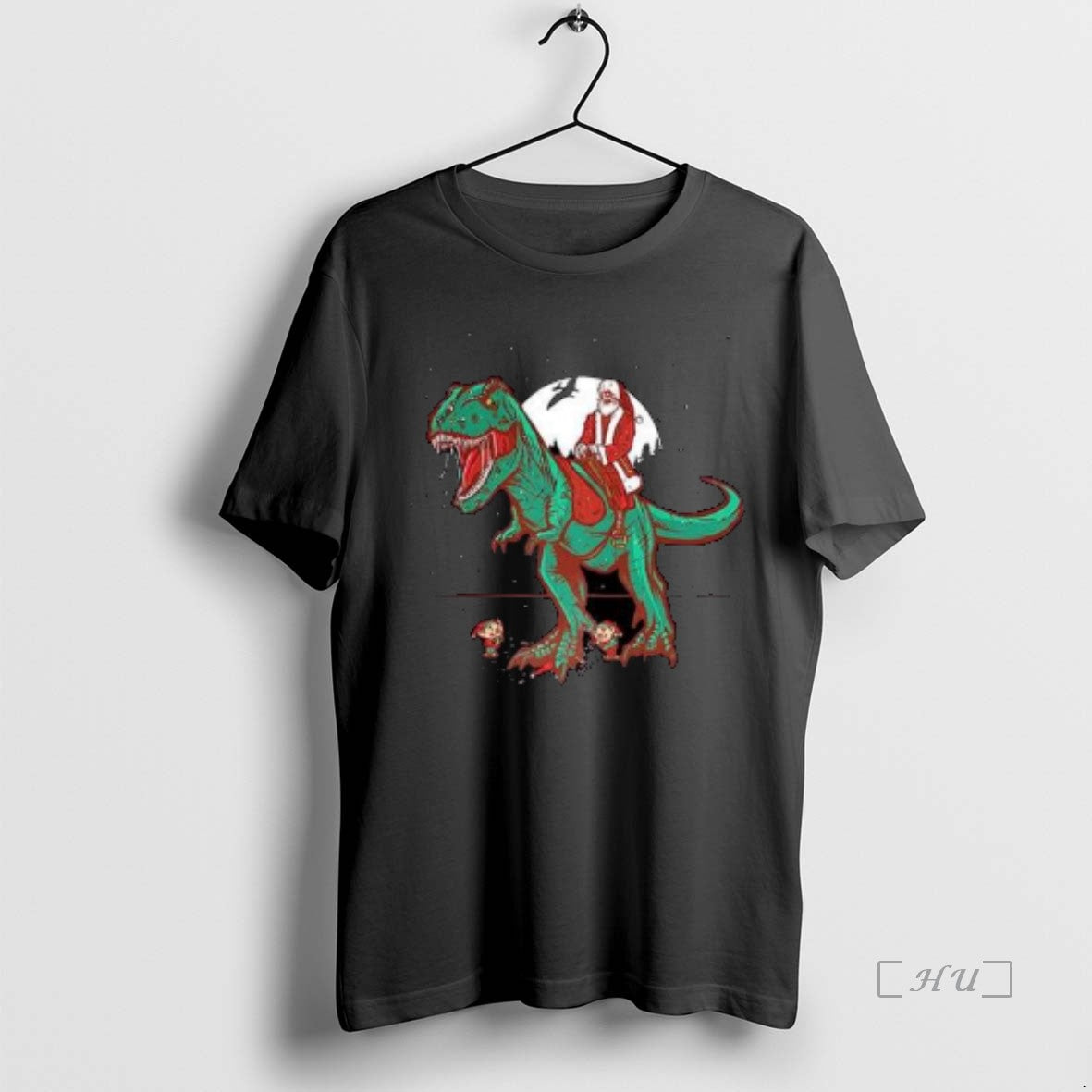 Officials Santa Rides A T Rex Jurassic Christmas Circle Black T-Shirts, Hoodie, Sweatshirt | PureTeeCo.com