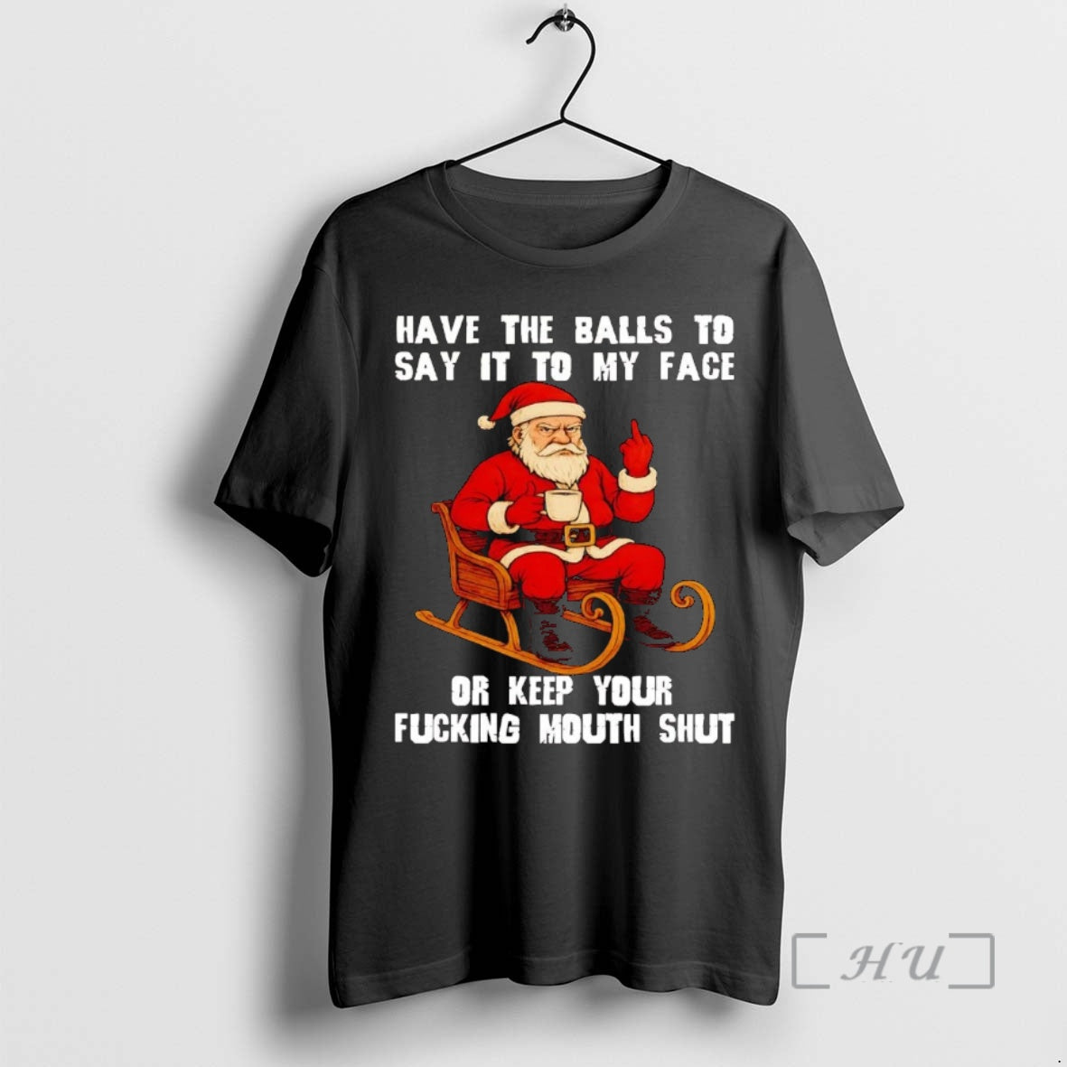 Officials Santa Have The Balls To Say It To My Face Christmas Premium T Shirts Hoodie, Sweatshirt | PureTeeCo.com