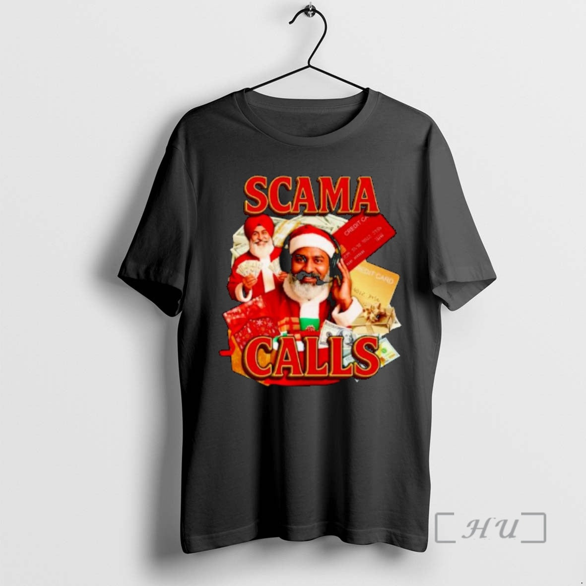 Officials Santa Scama Calls Funny Christmas Ornaments T-Shirts, Hoodie, Sweatshirt | PureTeeCo.com