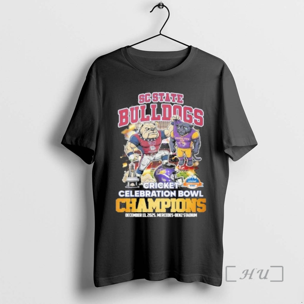 Officials Sc State Bulldogs Beat Prairie View Am Mascot Celebration Bowl Champions Premium T Shirts Hoodie, Sweatshirt