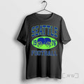 Officials Seattle 1976 Football Vintage Distressed Double Helmet Oval T-Shirts, Hoodie, Sweatshirt | PureTeeCo.com