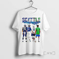 Officials Seattle Legends Sports Mix Roldan City Skyline Signatures T-Shirts, Hoodie, Sweatshirt | PureTeeCo.com