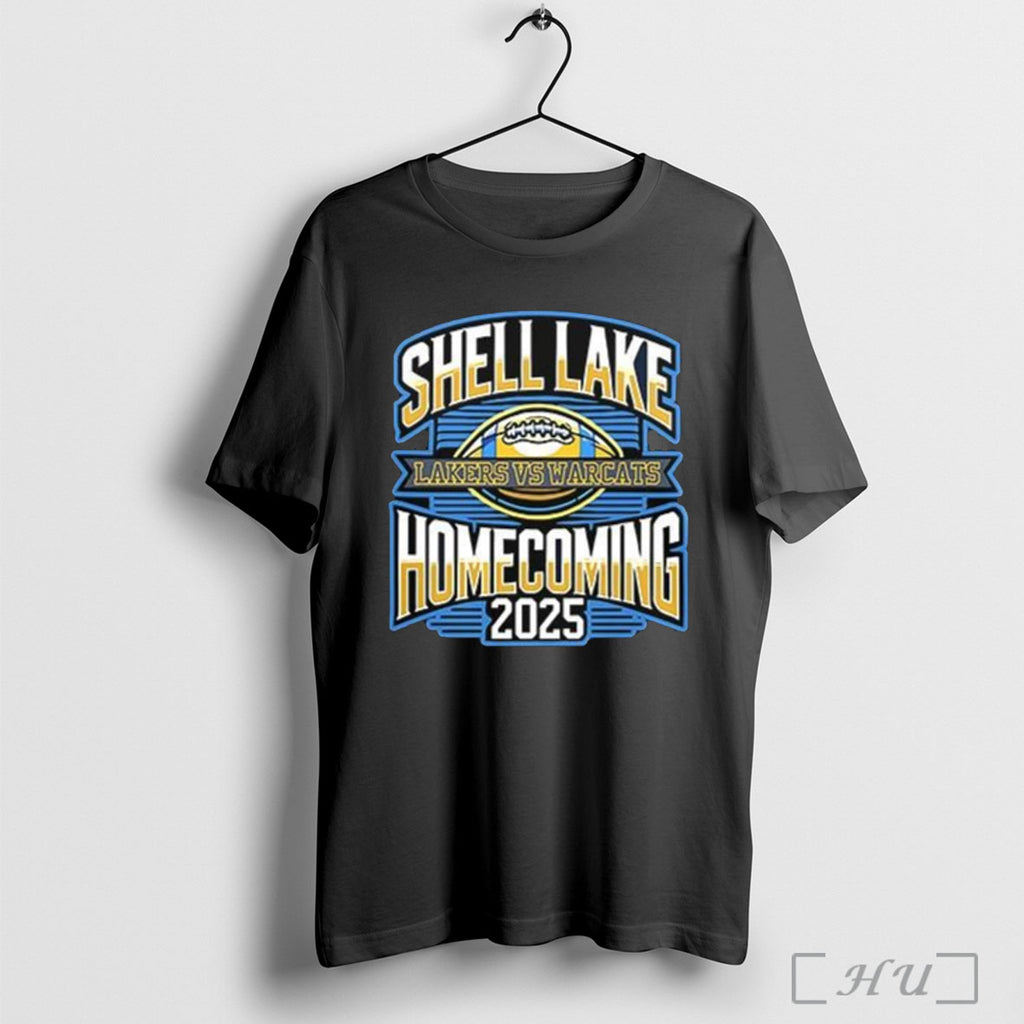 Officials Shell Lake Homecoming 2025 Lakers Vs Warcats Football Match T Shirt